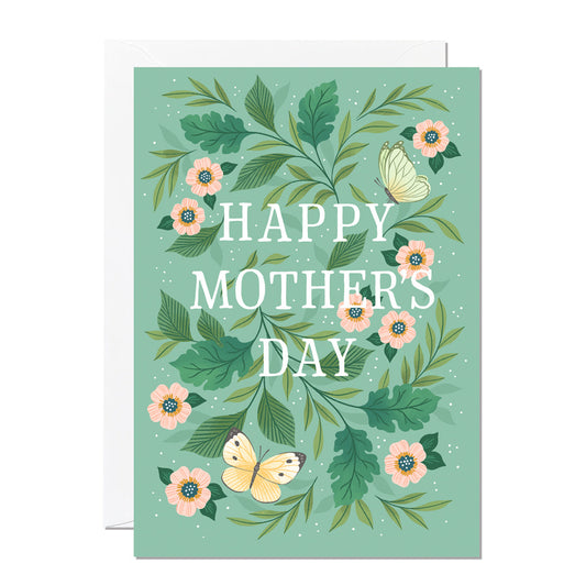 C232-Ricicle Cards-Happy Mothers Day Butterflies-Card-