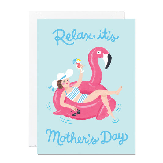 C235-Ricicle Cards-Relax Its Mothers Day-Card-