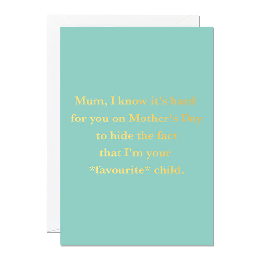 C255-Ricicle Cards-Favourite Child-Card-