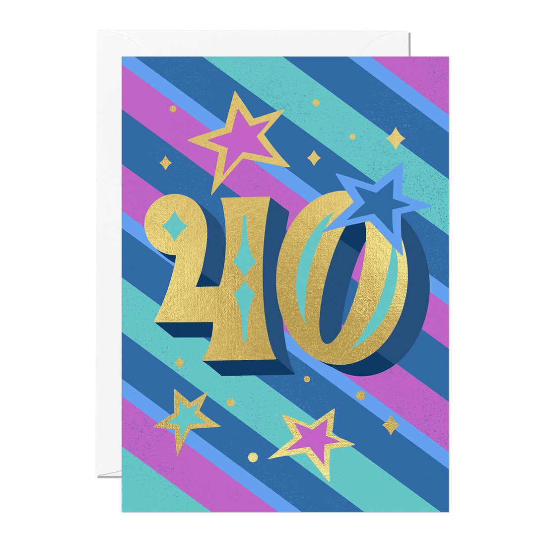 C319-Ricicle Cards-40 Birthday-Card-Jess Miller