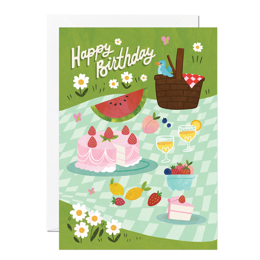 C334-Ricicle Cards-Birthday Picnic-Card-Ashley Dugan