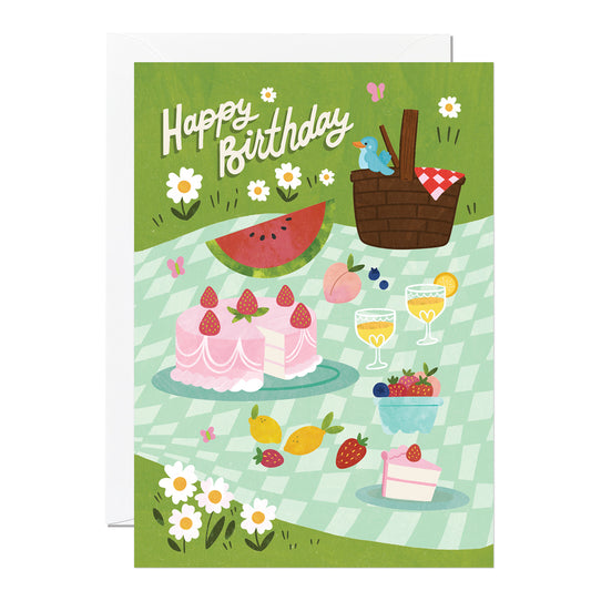 C334-Ricicle Cards-Birthday Picnic-Card-Ashley Dugan