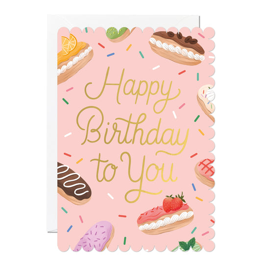 C369-Ricicle Cards-Eclair Birthday-Card-Ricicle X Paper Raven Co