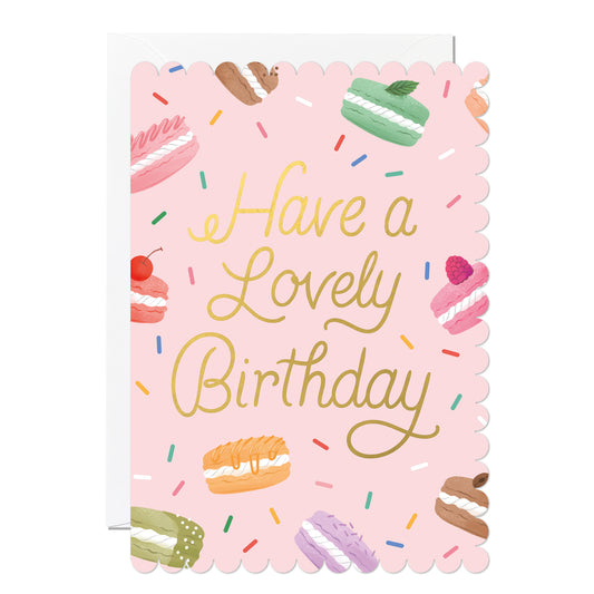 C370-Ricicle Cards-Macaroon Birthday-Card-Ricicle X Paper Raven Co