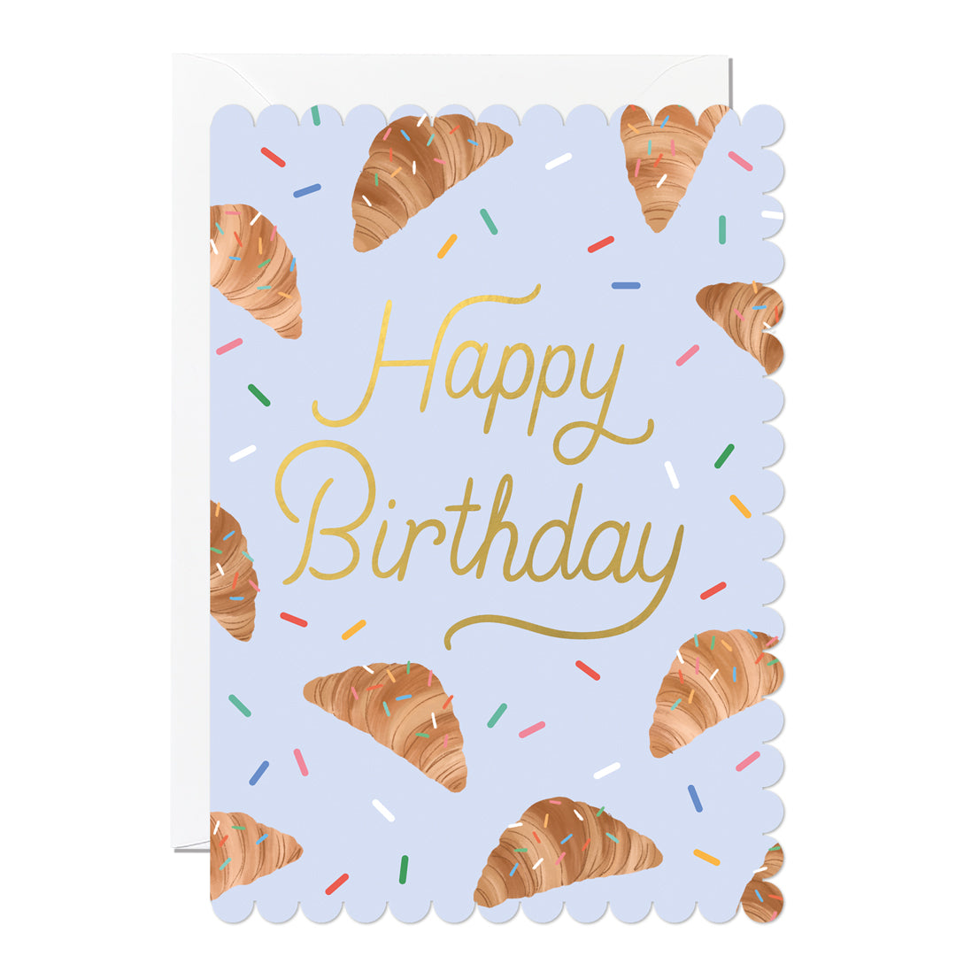 C376-Ricicle Cards-Croissant Birthday-Card-Ricicle X Paper Raven Co
