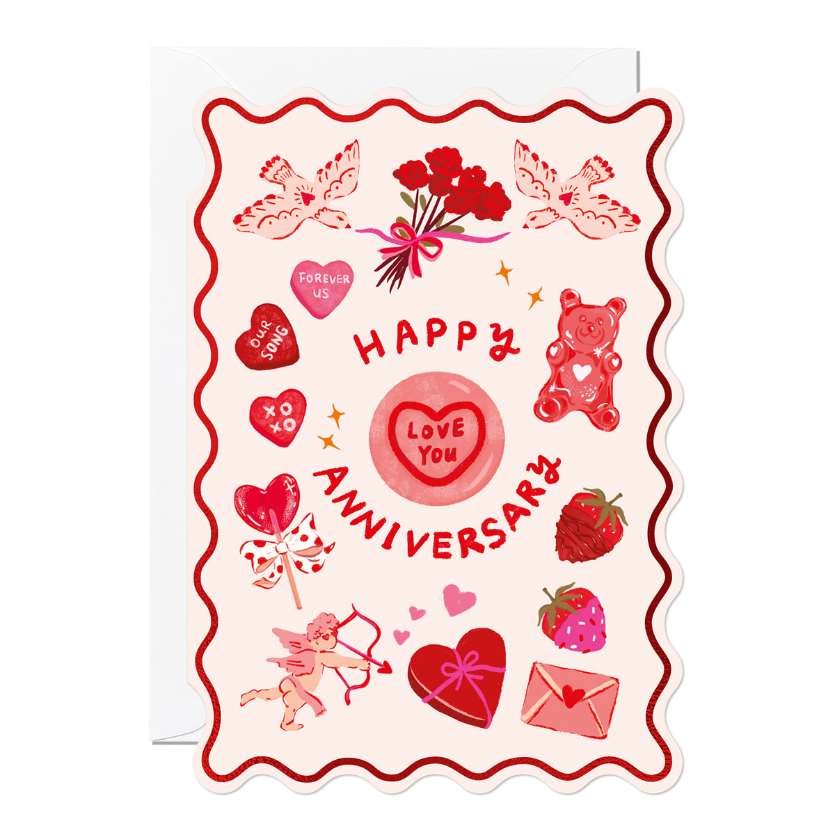 C389-Ricicle Cards-Happy Anniversary-Card-Vivianne Lack