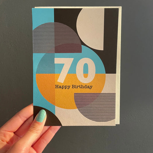 GF008-Rocket68-70Th Birthday Geo-Card-Graphic Form
