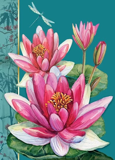 KIM025-Rocket68-Pink Lillies-Card-Kimono