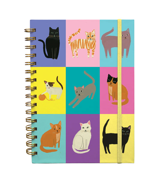 A5W003-Roger La B-Cat Etticate A5 Blank Wiro Notebook-Notebook-Cat Ettiquette