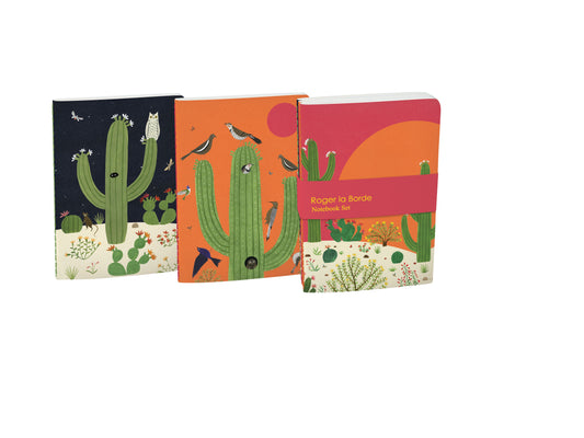 A6E089S-Roger La B-Cactus Grove A6 Softback Notebook Set-Notebook-Cactus Grove