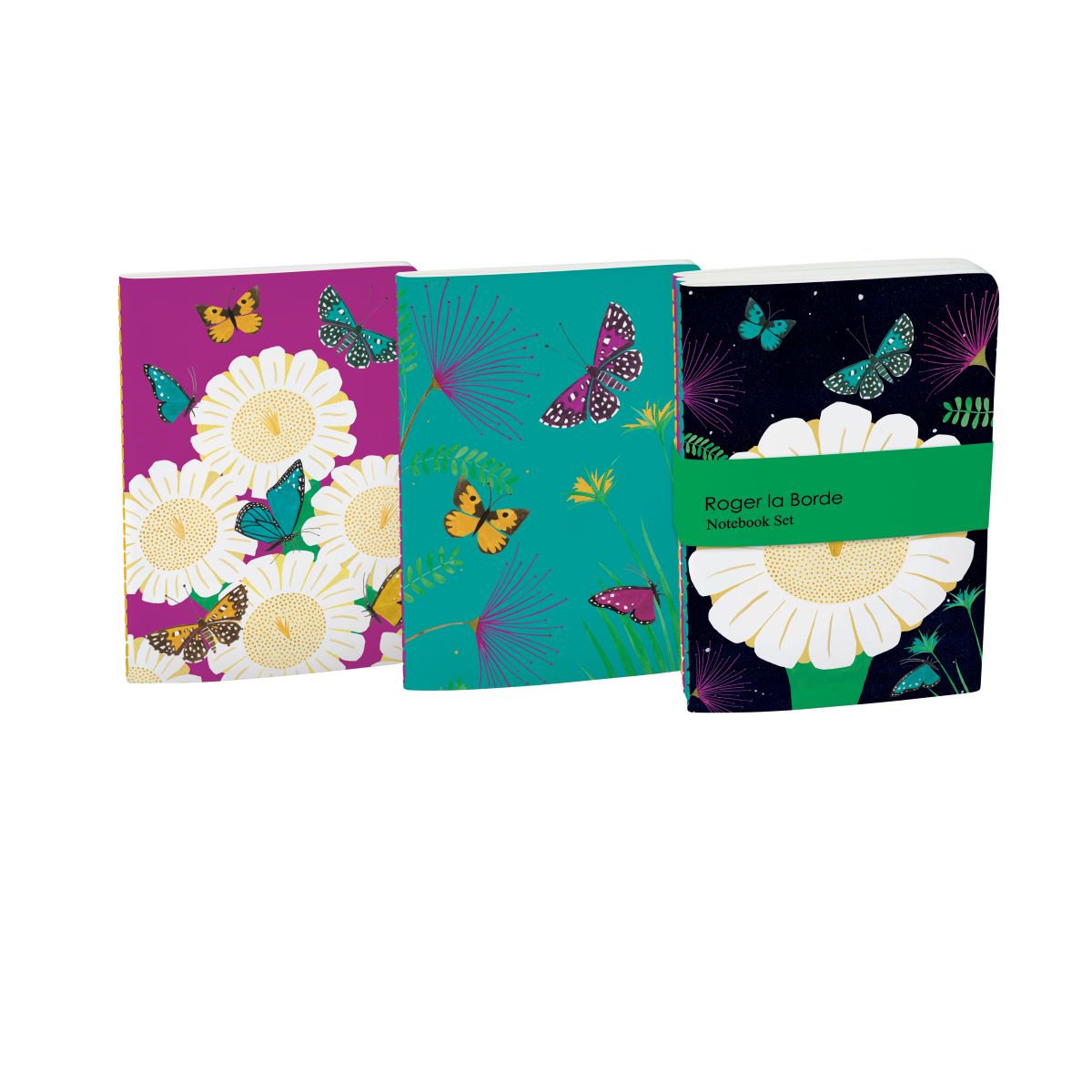 A6E094S-Roger La B-Night Flower A6 Softback Notebook Set-Notebook-Nightflower