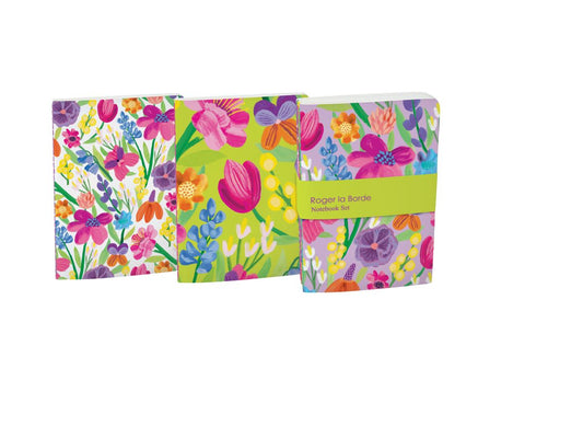 A6E095S-Roger La B-Floral Supernova A6 Softback Notebook Set-Notebook-Floral Supernova