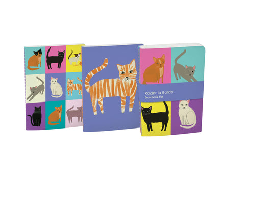 A6E096S-Roger La B-Cat Etticate A6 Softback Notebook Set-Notebook-Cat Ettiquette