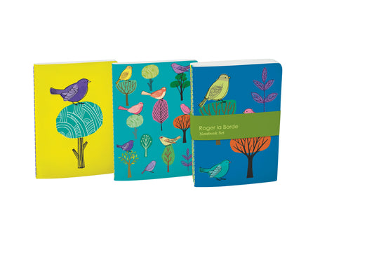 A6E098S-Roger La B-Modern Birds A6 Softback Notebook Set-Notebook-Modern Birds