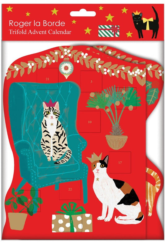 ACT001-Roger La B-Cosy Cats Trifold Advent Calendar-Xmas Calendar-Cosy Cats