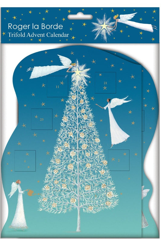 ACT006-Roger La B-Three Angels Trifold Advent Calendar-Xmas Calendar-Angelic Antics