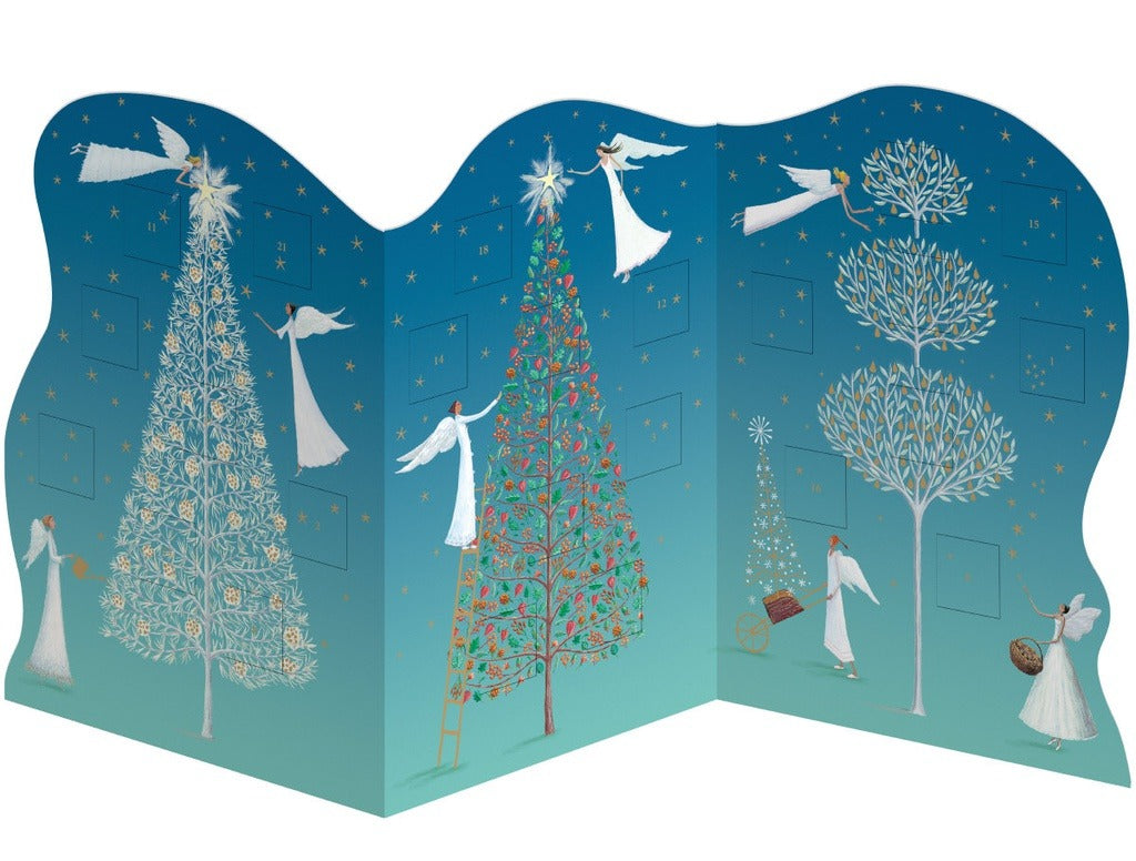ACT006-Roger La B-Three Angels Trifold Advent Calendar-Xmas Calendar-Angelic Antics