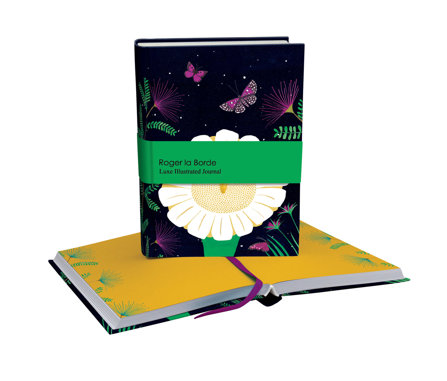 AS082-Roger La B-Night Flower Illustrated Journal-Notebook-Nightflower