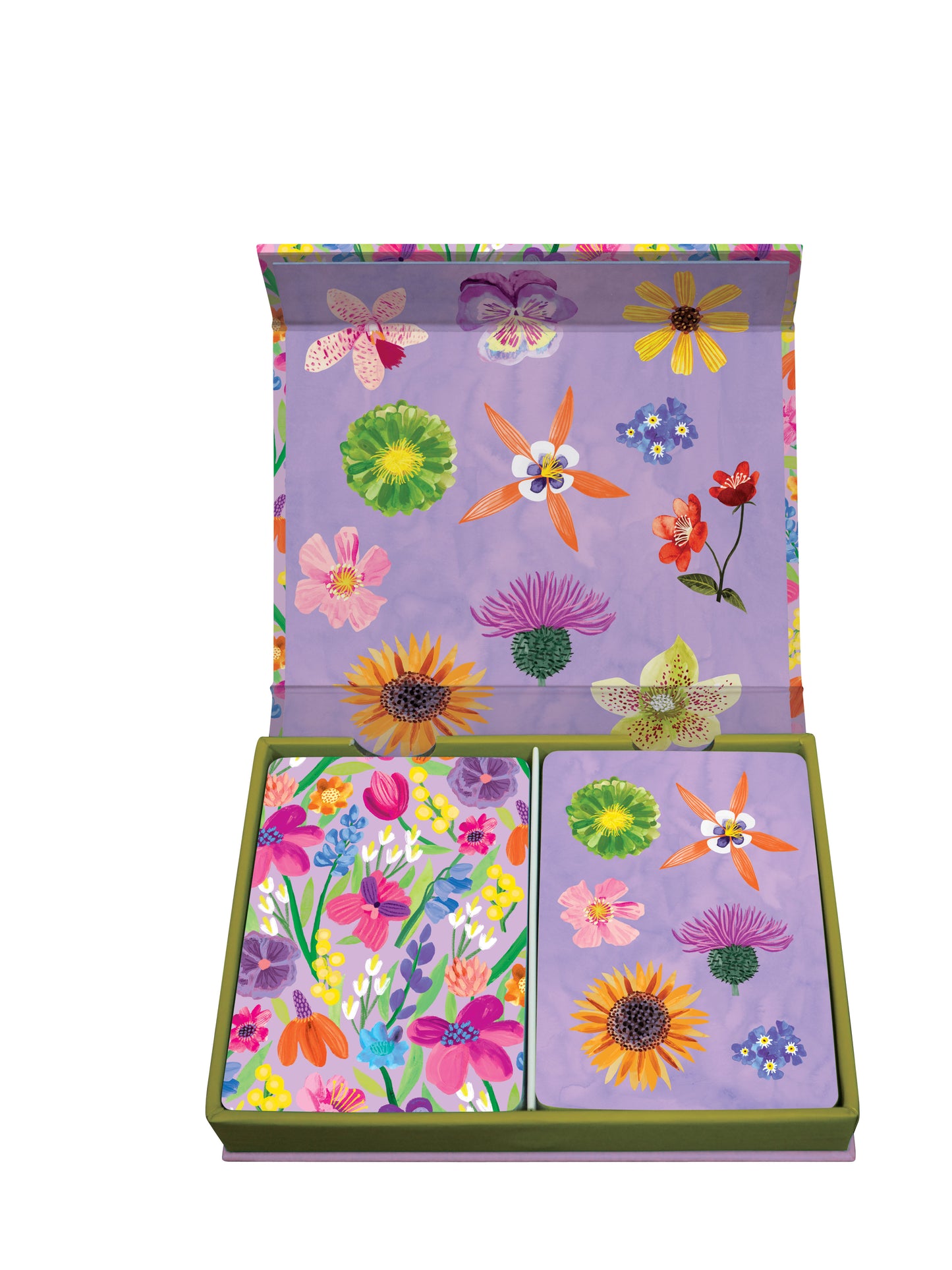 C011-Roger La B-Floral Supernova Playing Card Set-Boxed Cards-Floral Supernova
