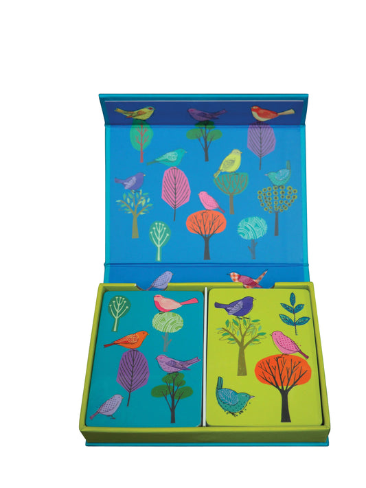 C014-Roger La B-Modern Birds Playing Card Set-Boxed Cards-Modern Birds