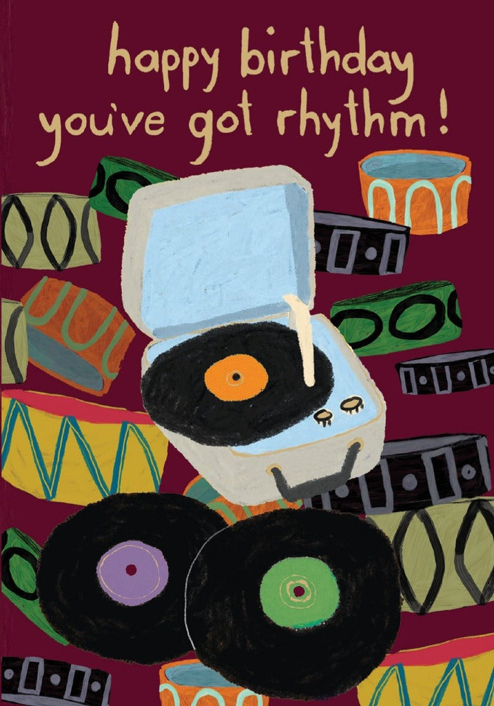 GCN492-Roger La B-Birthday Rhythm-Card-Petite