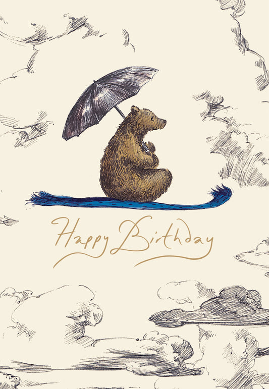 GCN507-Roger La B-Flying Bear Petite Card-Card-Petite Card