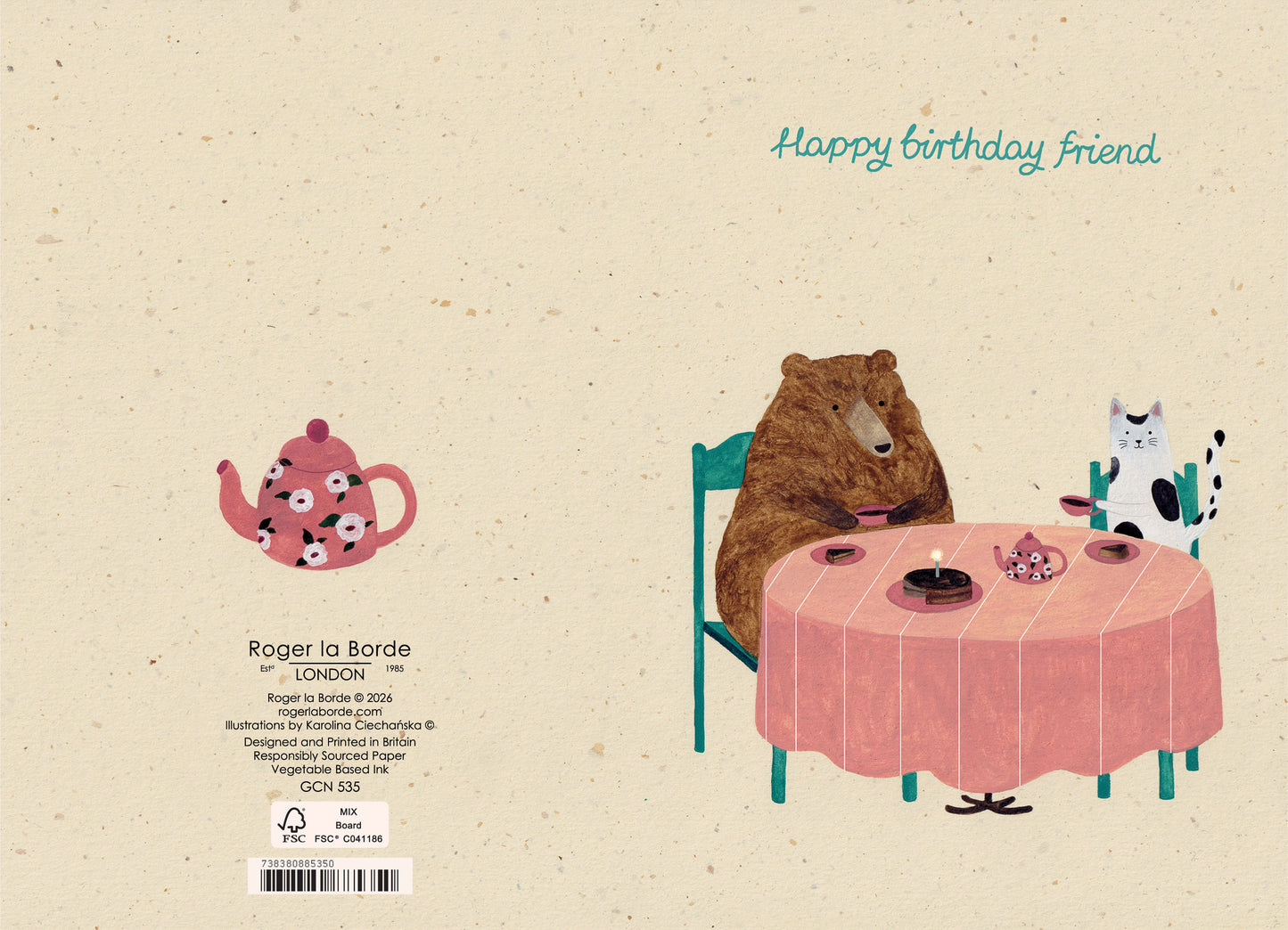 GCN535-Roger La B-Petit Fours Petite Card-Card-Petite Card