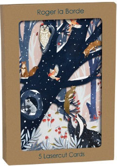 GCX1013P-Roger La B-Wild Wood Hideaway Laser-Xmas Card Pack-Wild Wood Hideaway