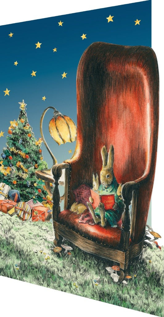 GCX1024-Roger La B-Rabbit Storytime Laser-Xmas Card-Storytime