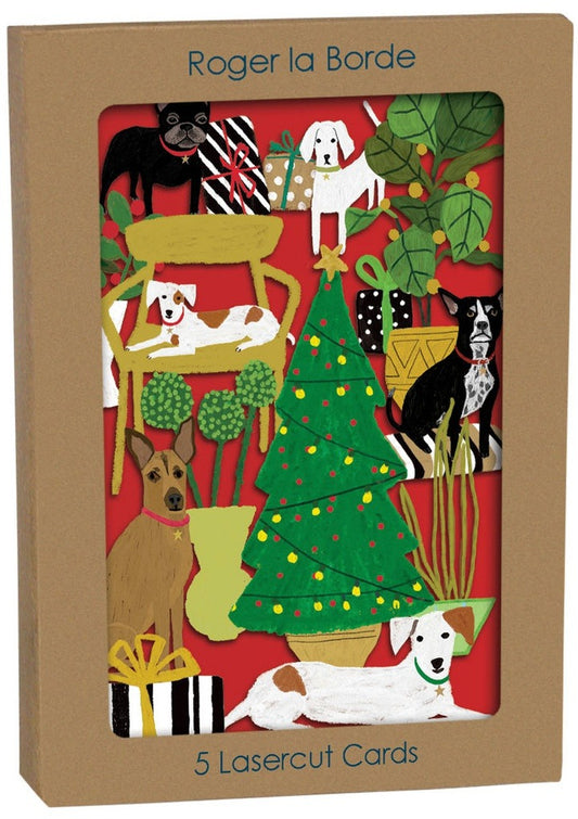 GCX1073P-Roger La B-Pooch Perfection Laser-Xmas Card Pack-Pooch Perfection