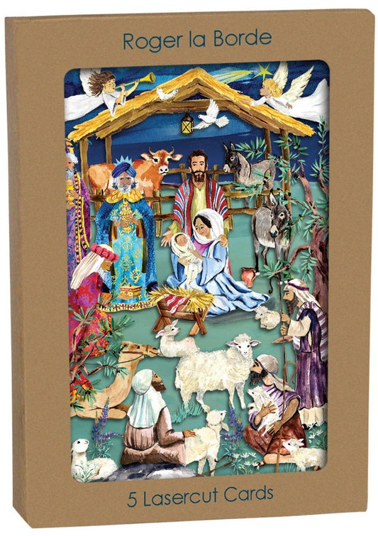 GCX1079P-Roger La B-The Christmas Story Laser-Xmas Card Pack-The Christmas Story