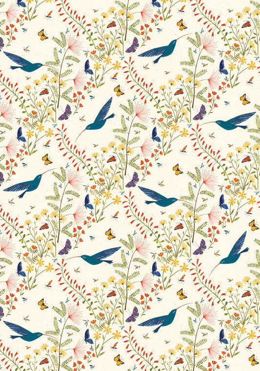GWD144-Roger La B-Reversible Gift Wrap Sheets Printed Both Sides-Wrap-Hummingbird