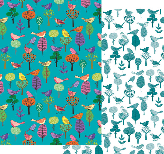 GWD148-Roger La B-Modern Birds Reversible Wrap Single-Wrap-Modern Birds