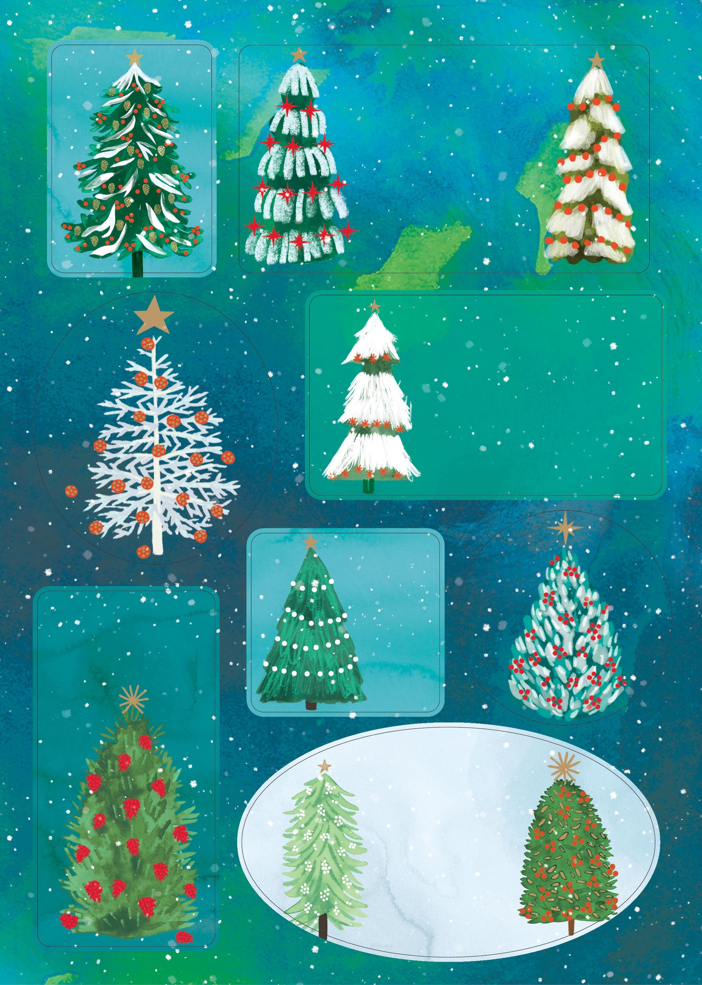 ST081-Roger La B-Wild Winter Forest-Xmas Stickers-