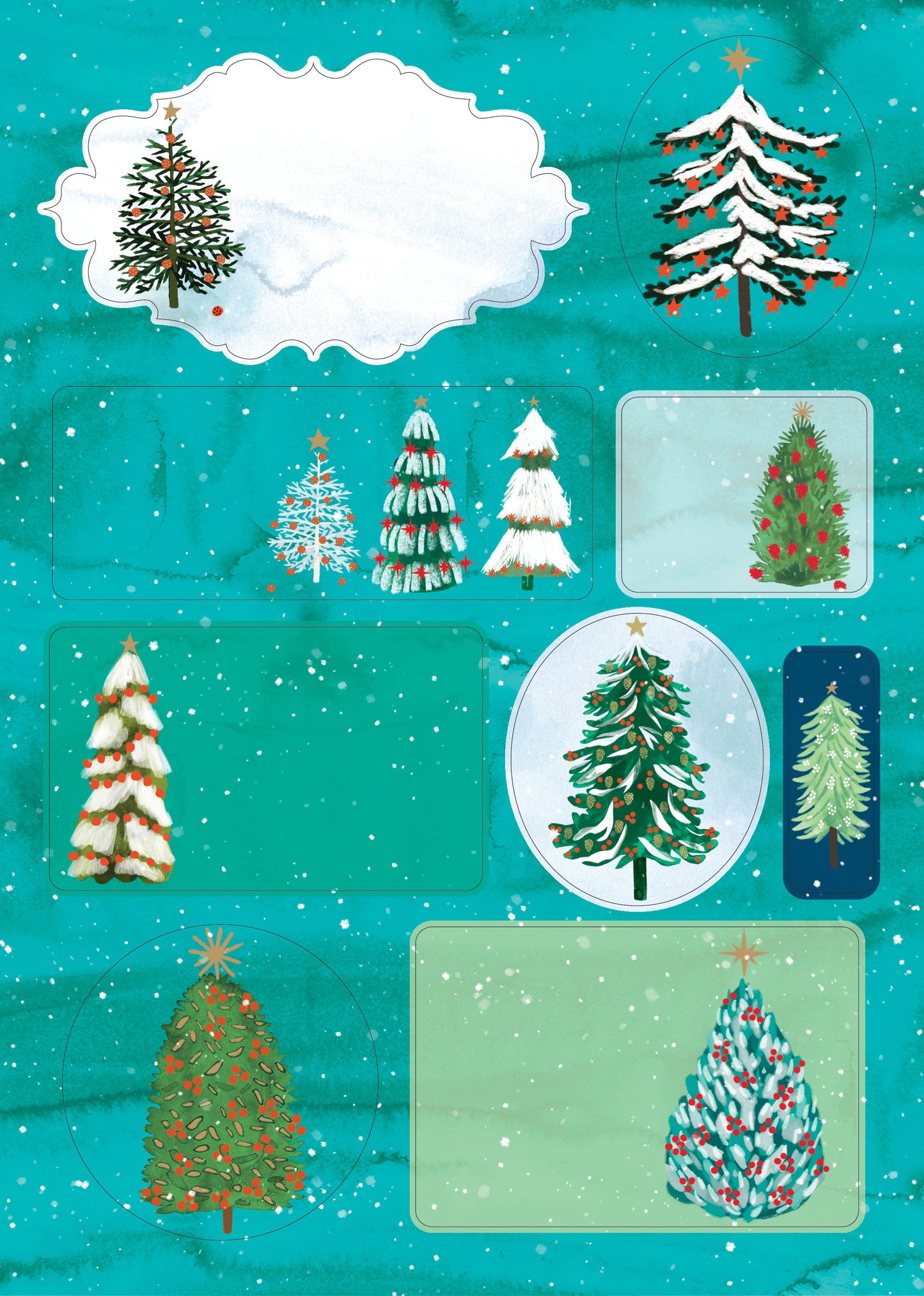 ST081-Roger La B-Wild Winter Forest-Xmas Stickers-