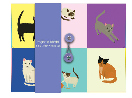 WS081-Roger La B-Cat Etticate Writing Paper Set-Writing Sets-Cat Ettiquette