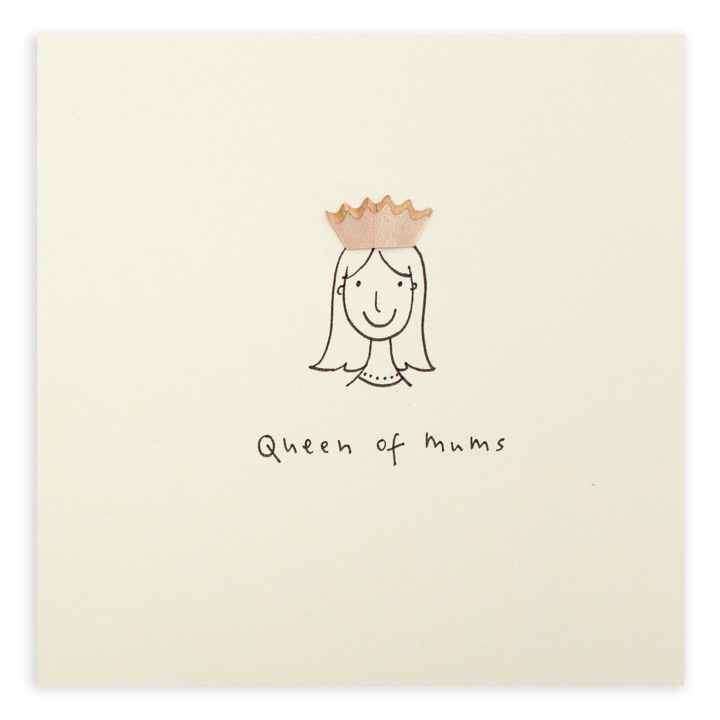 (093)PSCMDQ-Ruth Jackson-Mother'S Day 'Queen Of Mums'-Card-