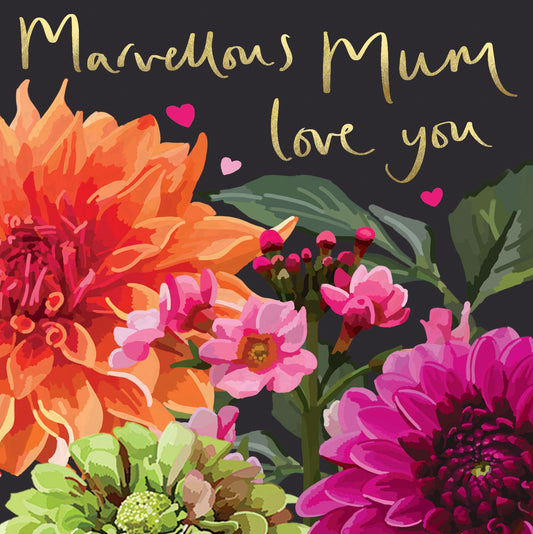 BG129-Sarah Kelleher-Marvellous Mum Dahlias-Card-