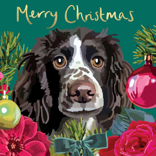 CP003-Sarah Kelleher-Merry Christmas Springer-Xmas Card-