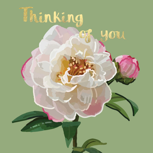 PN010-Sarah Kelleher-Think Of You Peonie-Card-Peonies