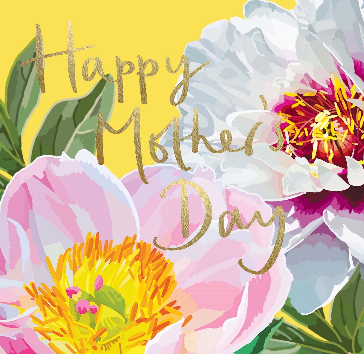 SF022-Sarah Kelleher-Yellow Happy Mother'S Day-Card-Summer Florals