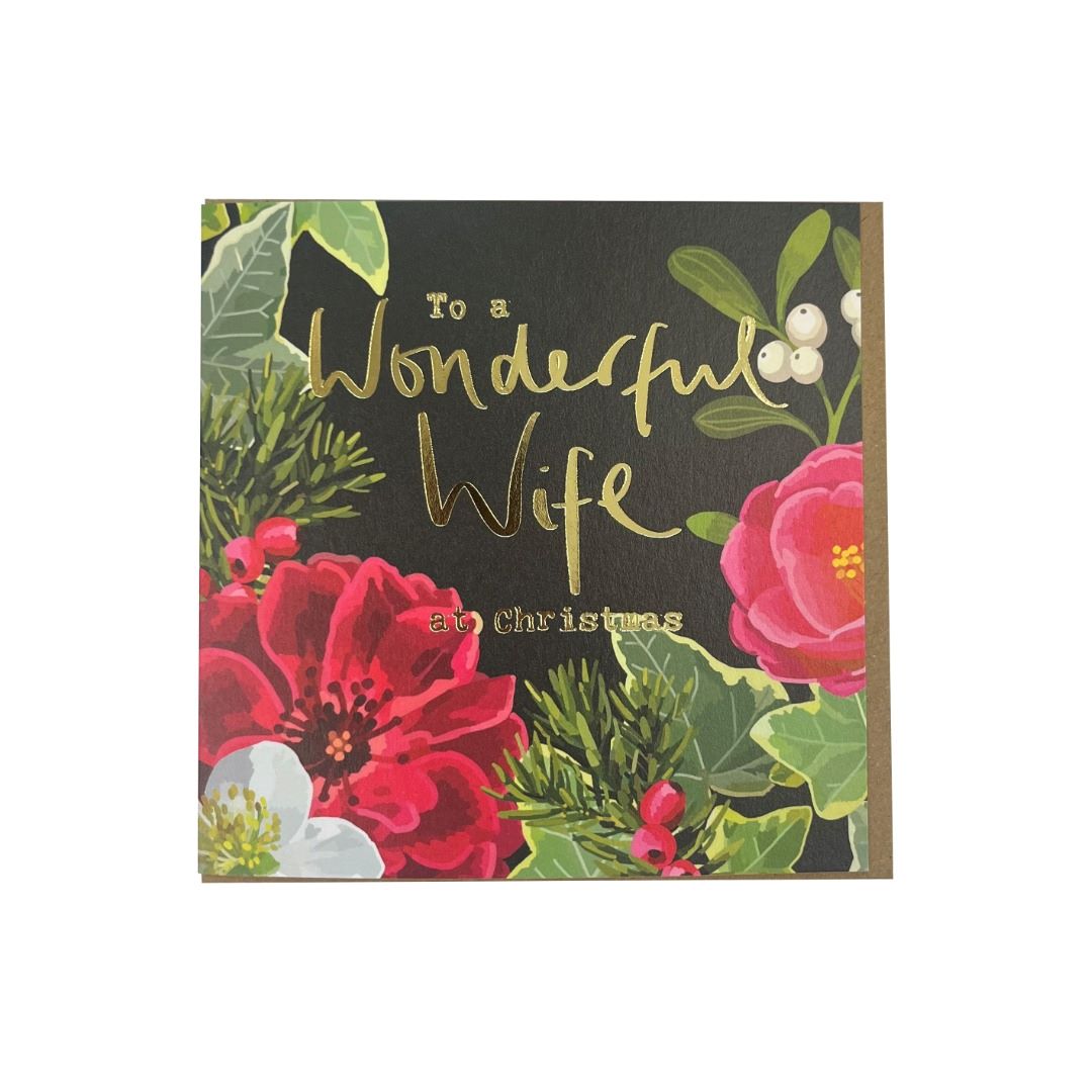 TC010-Sarah Kelleher-To A Wonderful Wife-Xmas Card-