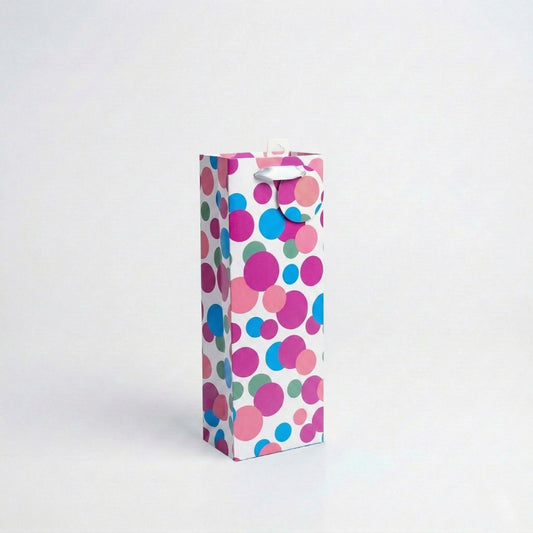 BB7423-Scarpa-Dots Bottle Bag 355X85X130Mm-Gift Bag-
