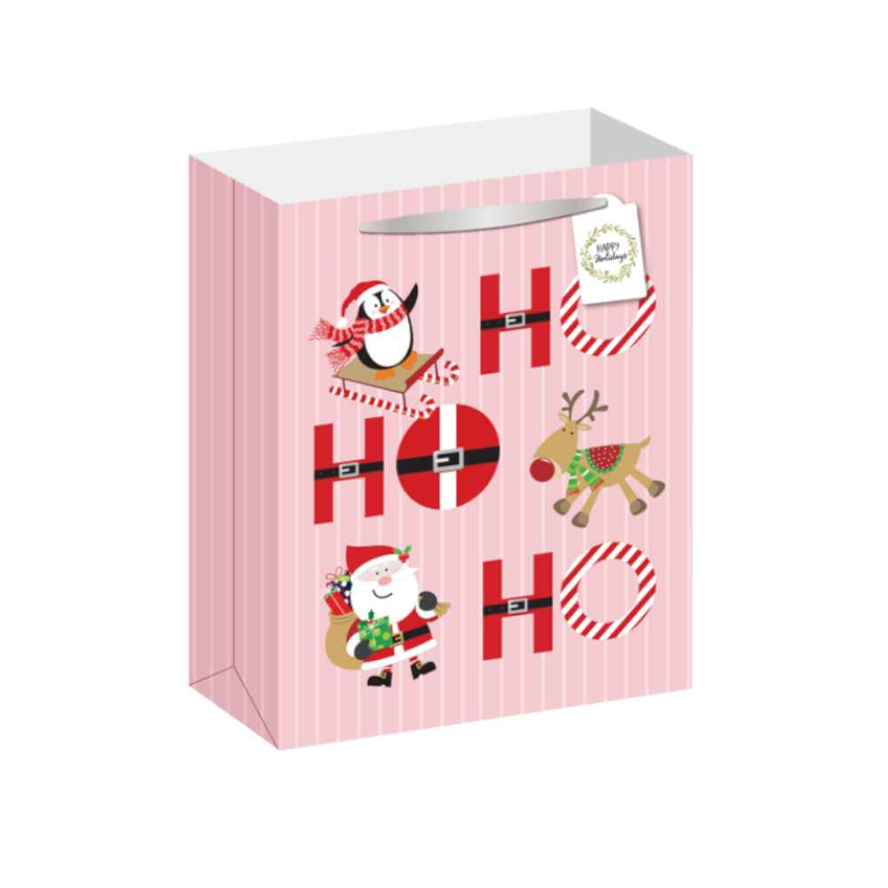 BMX5611-Scarpa-Pink Ho Ho H Medium Gift Bag Medium Gift Bag 330X140X265Mm-Xmas Gift Bag-