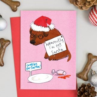 JOC0683-Scarpa Cards-Santa�S Cookie Thief-Xmas Card-Jo Clark