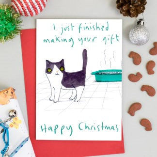 JOC0742-Scarpa Cards-I Made You A Present-Xmas Card-Jo Clark