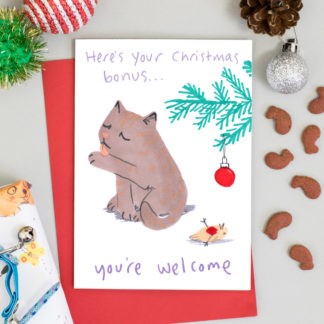 JOC0745-Scarpa Cards-Christmas Bonus Card-Xmas Card-Jo Clark