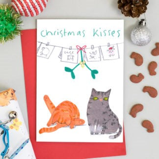 JOC0747-Scarpa Cards-Christmas Kisses-Xmas Card-Jo Clark