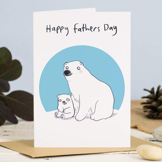 JOC0900-Scarpa Cards-Polar Bear Fathers Day-Card-Jo Clark