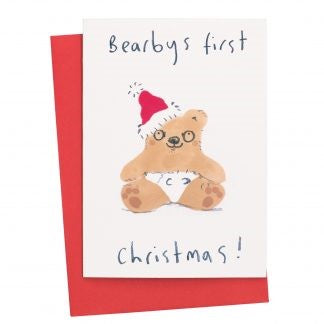 JOC1118-Scarpa Cards-Bearbys First Christmas-Xmas Card-Jo Clark